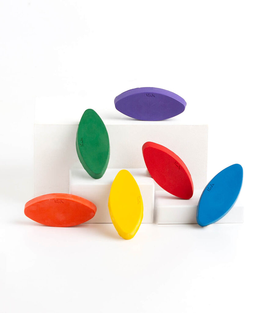 Original colour Petal crayons shown in a gallery-style format